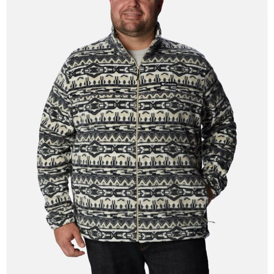 Ancient Fossil 80s Stripe Print Columbia Sale Men's Steens Mountain Printed Jacket Big