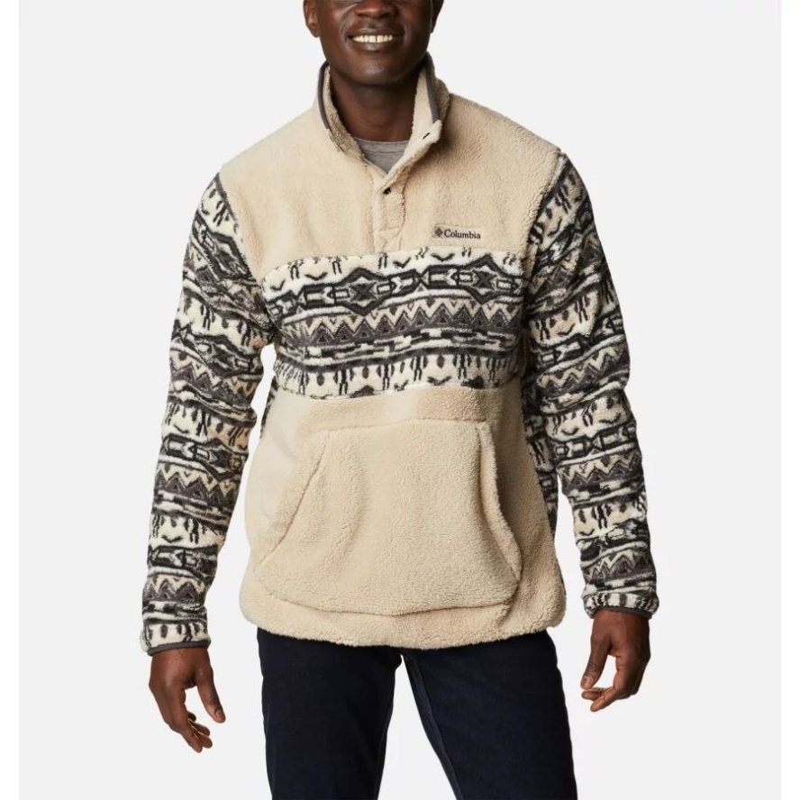 Ancient Fossil/80s Stripe Print/Shark Columbia Sale Men's Rugged Ridge Sherpa Pullover