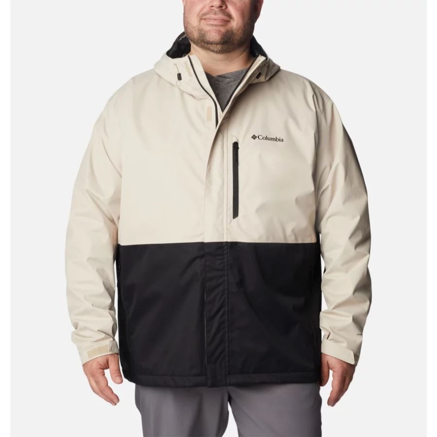 Ancient Fossil/Black Columbia Sale Men's Hikebound Rain Jacket Big