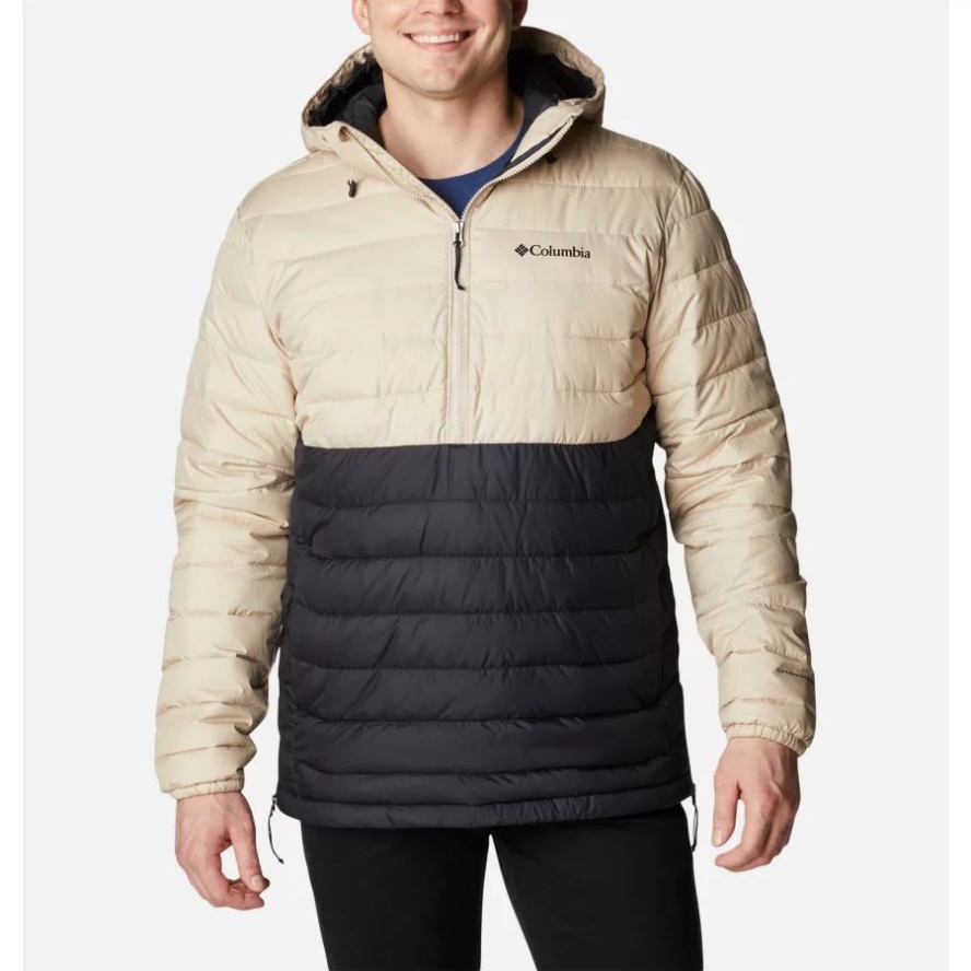 Ancient Fossil/Black Columbia Sale Men's Powder Lite Anorak