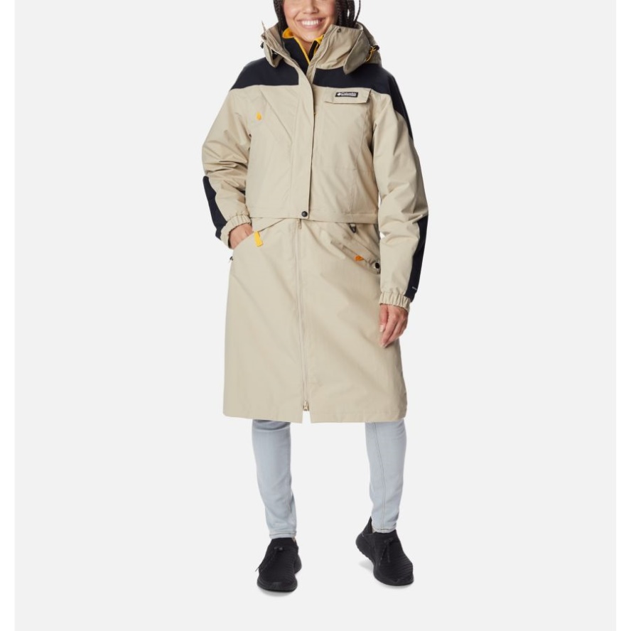Ancient Fossil/Black Columbia Sale Women's Ballistic Ridge Interchange Jacket