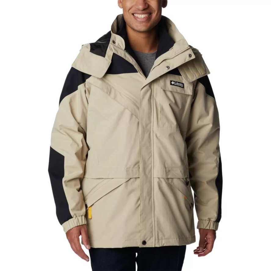 Ancient Fossil/Black Men's Ballistic Ridge 3-in-1 Interchange Long Jacket Columbia Sale