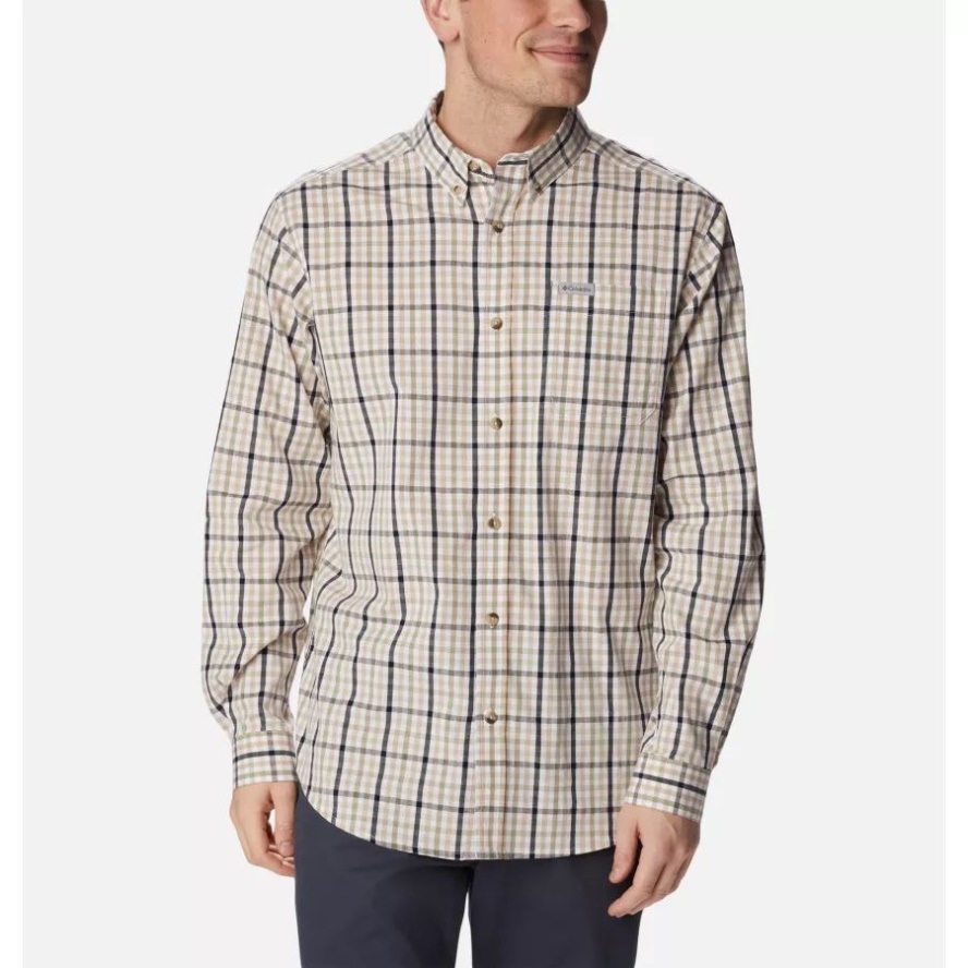 Ancient Fossil Gingham Columbia Sale Men's Rapid Rivers II Long Sleeve Shirt
