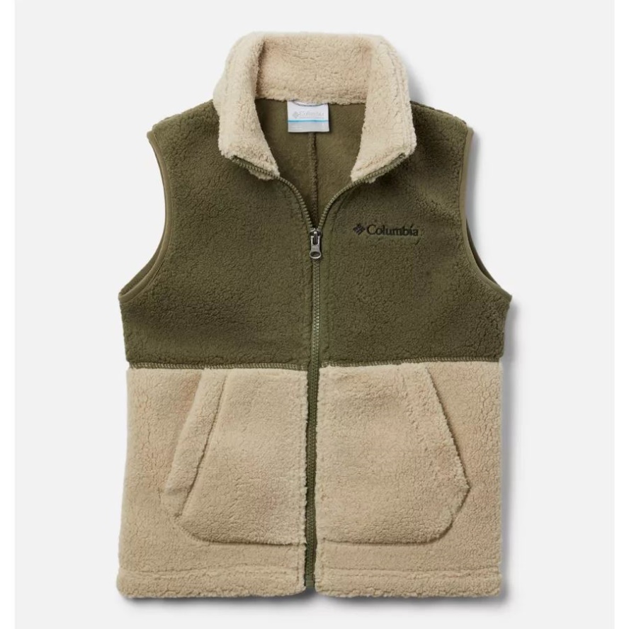 Ancient Fossil/Stone Green Boys' Rugged Ridge Sherpa Vest Columbia Sale
