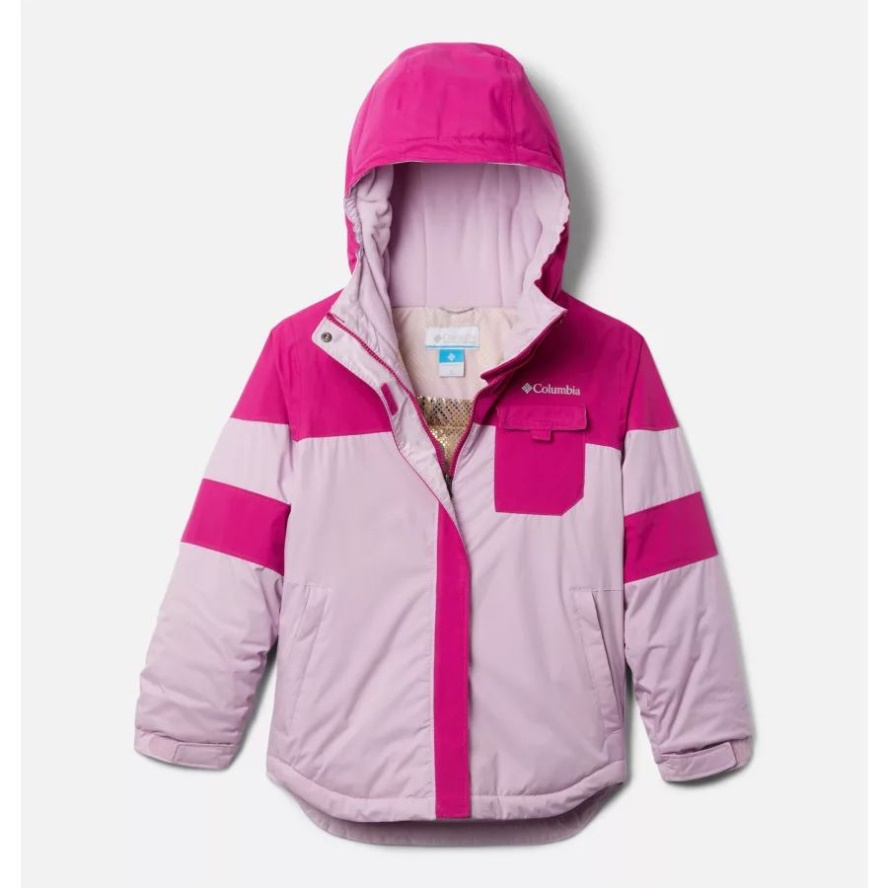 Aura/Wild Fuchsia Girl's Mighty MogulII Waterproof Ski Jacket Columbia Sale