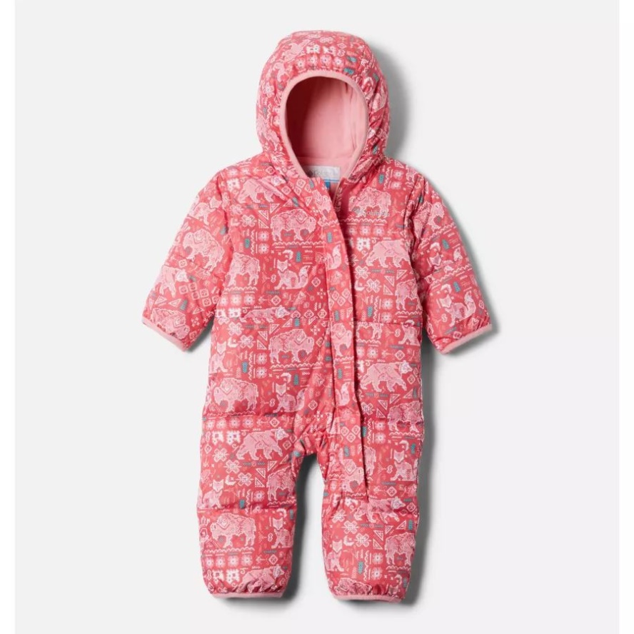 Babies' Snuggly Bunny Bunting Bright Geranium Critter Print Columbia Sale