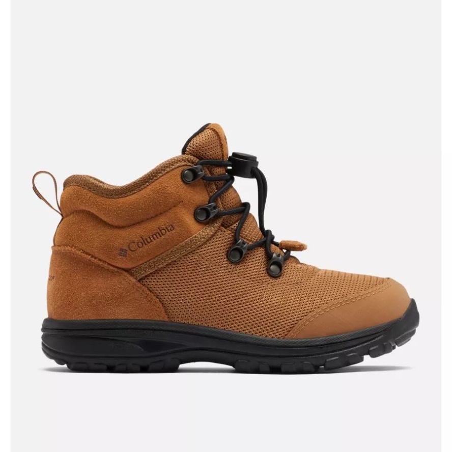 Big Kids' Fairbanks Mid Boot Elk/Black Columbia Sale