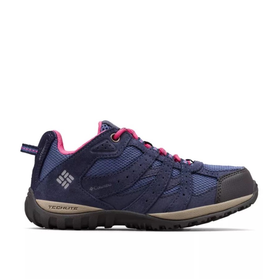 Big Kids' Redmond Waterproof Shoe Columbia Sale Bluebell/Pink Ice