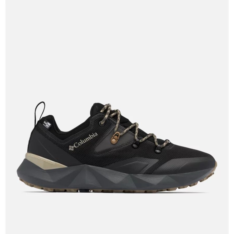 Black/Ancient Fossil Men's Facet 60 Low Outdry Waterproof Hiking Shoe Columbia Sale