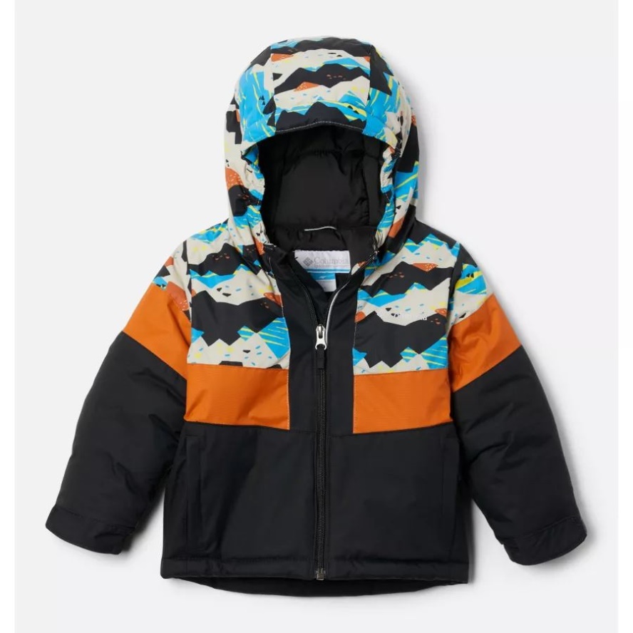 Black/Ancient Fossil Scrapscape Boys' Toddler Lightning Lift II Jacket Columbia Sale