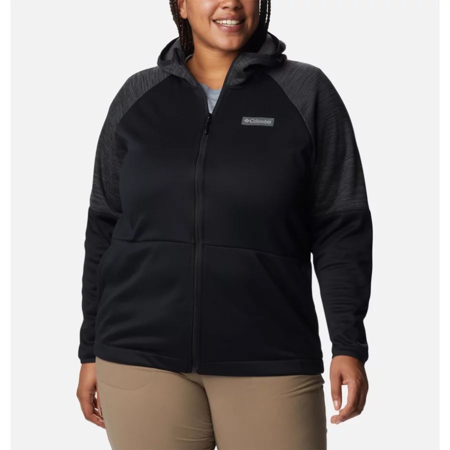 Black/Black Heather Columbia Sale Women's Windgates Full Zip Fleece Jacket
