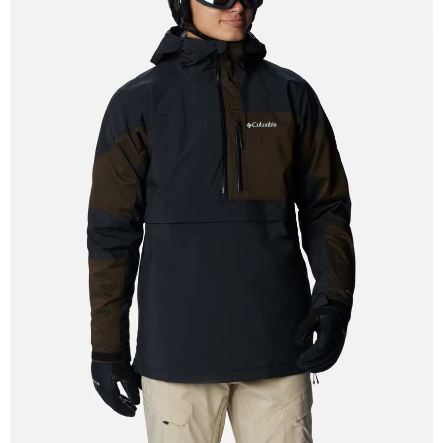 Black/Black Ripstop Columbia Sale Men's Powder Canyon Anorak Ski Shell