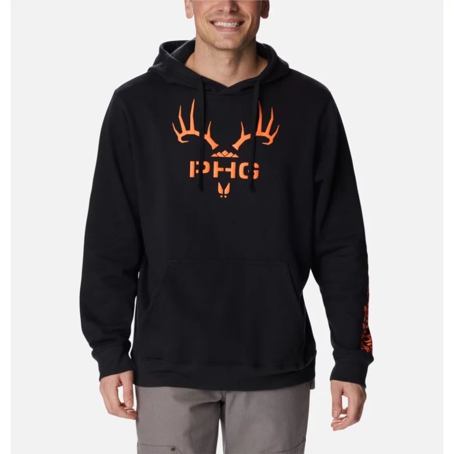 Black/Blaze Rack 'Em Men's PHG Heritage Hoodie Columbia Sale