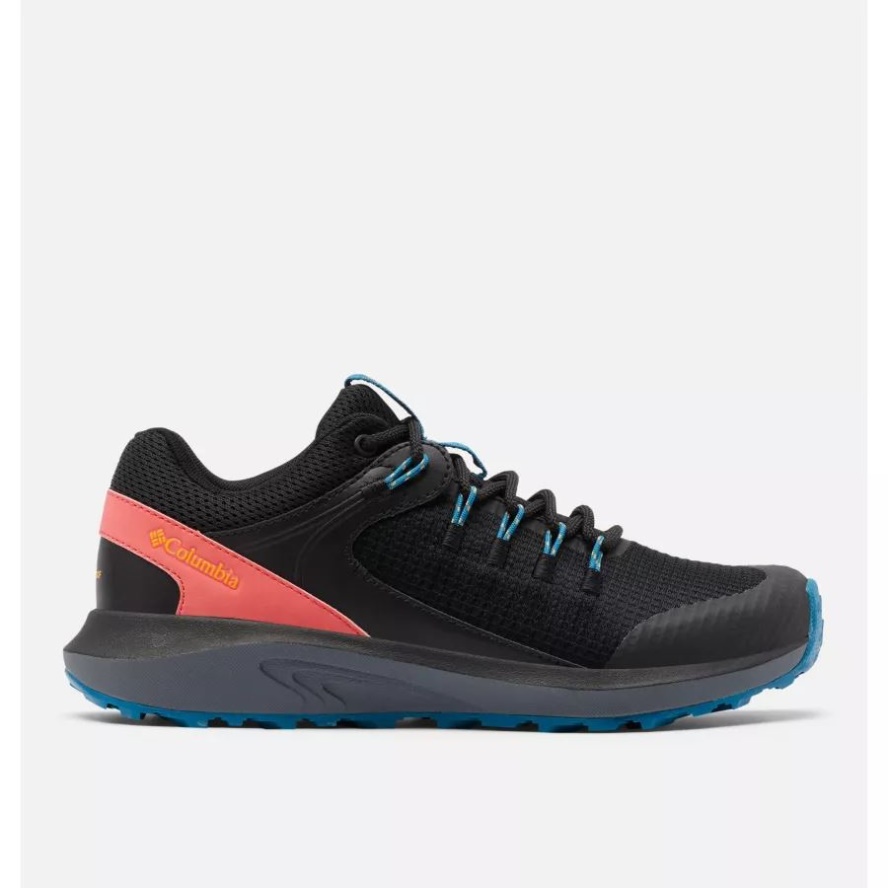 Black/Bright Marigold Women's Trailstorm Waterproof Shoe Wide Columbia Sale