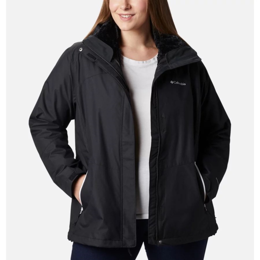 Black Bugaboo II Fleece Interchange Jacket Plus Size Columbia Sale
