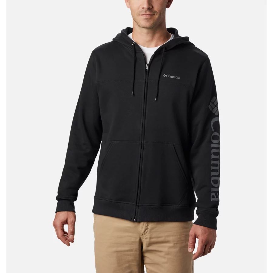 Black/CSC Sleeve Logo Columbia Sale Men's Columbia Sale Logo Fleece Hoodie