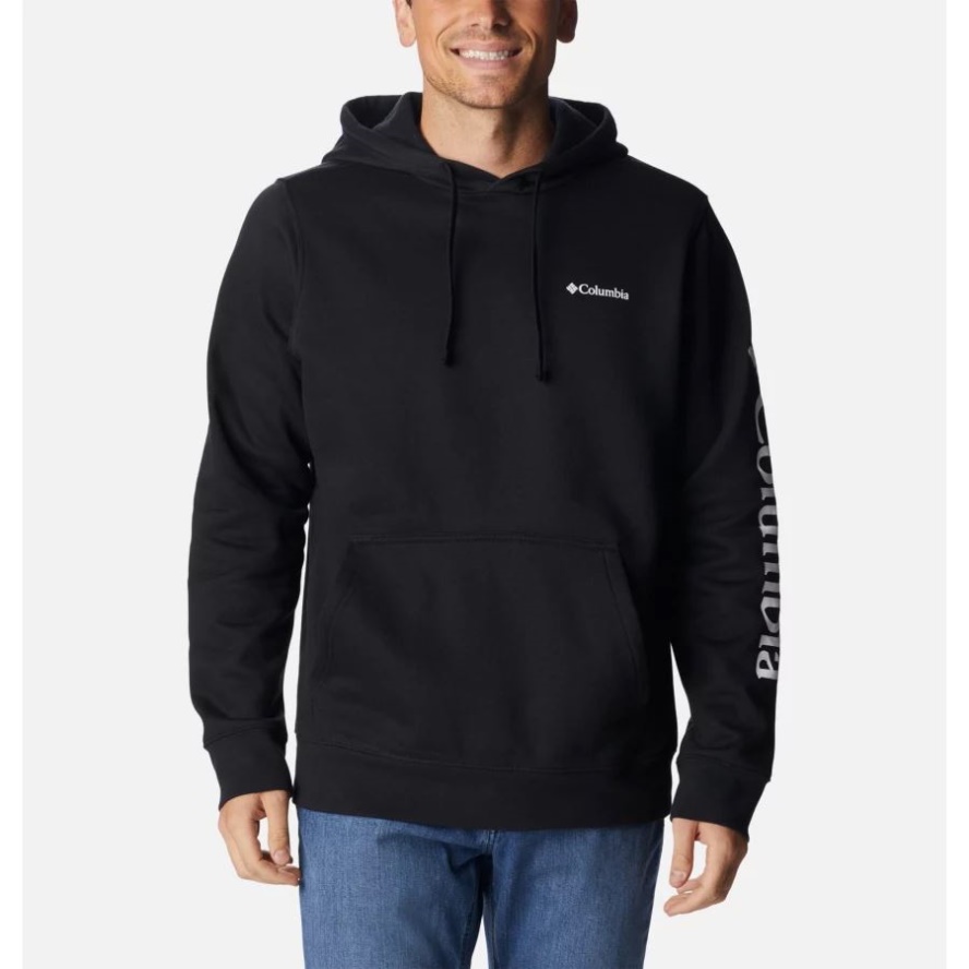 Black/CSC Sleeve Logo Men's Columbia Sale Trek Hoodie Columbia Sale