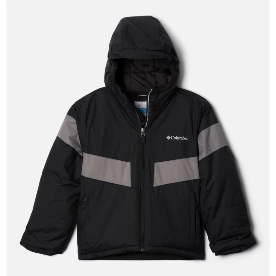 Black/City Grey Columbia Sale Boys' Lightning Lift II Jacket