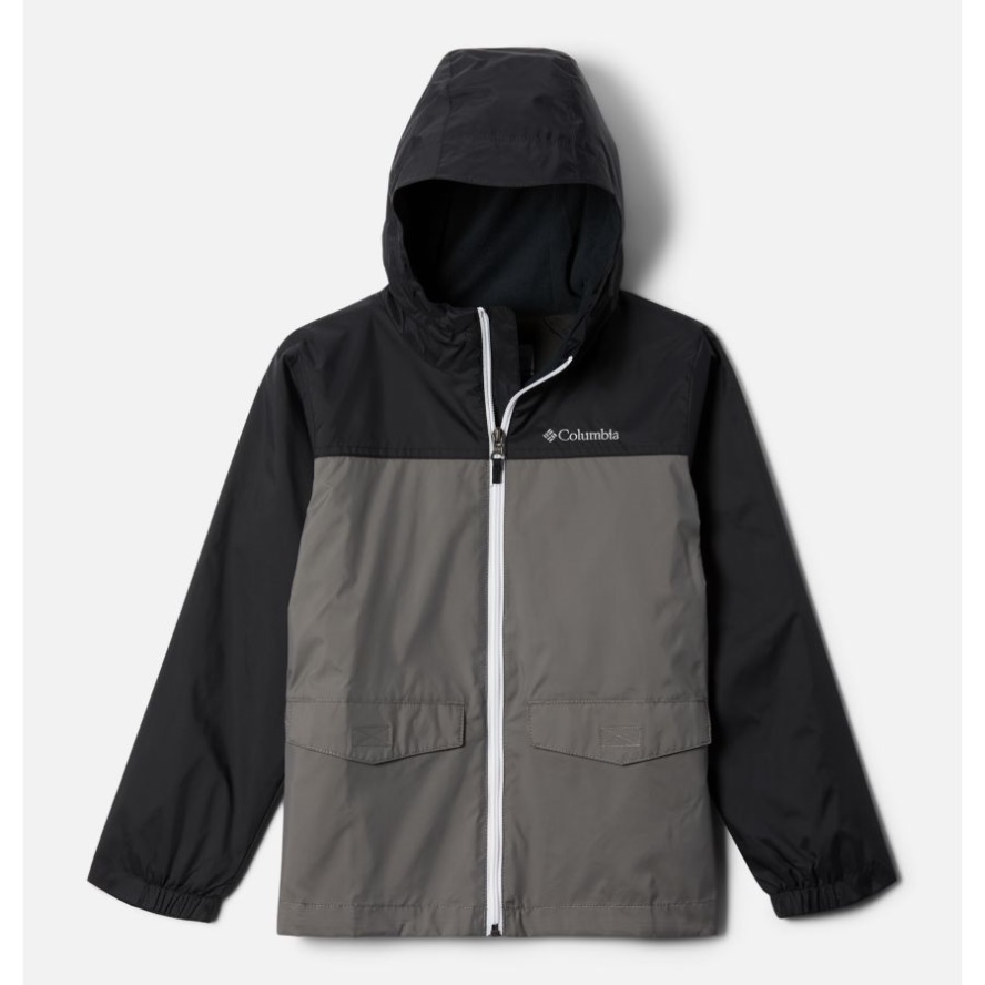 Black/City Grey Columbia Sale Boys' Rain-Zilla Jacket