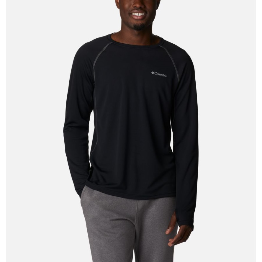 Black/City Grey Columbia Sale Men's Narrows Pointe Long Sleeve Shirt