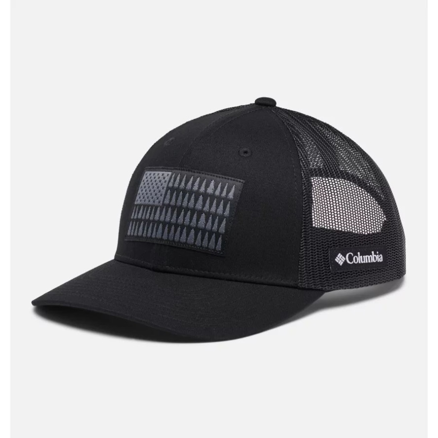 Black Columbia Sale Columbia Sale Tree Flag Mesh Snapback Low Crown