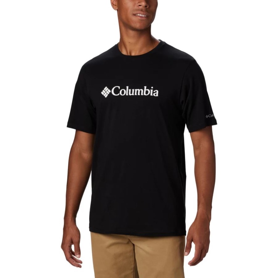 Black Columbia Sale Men's CSC Basic Logo Short Sleeve