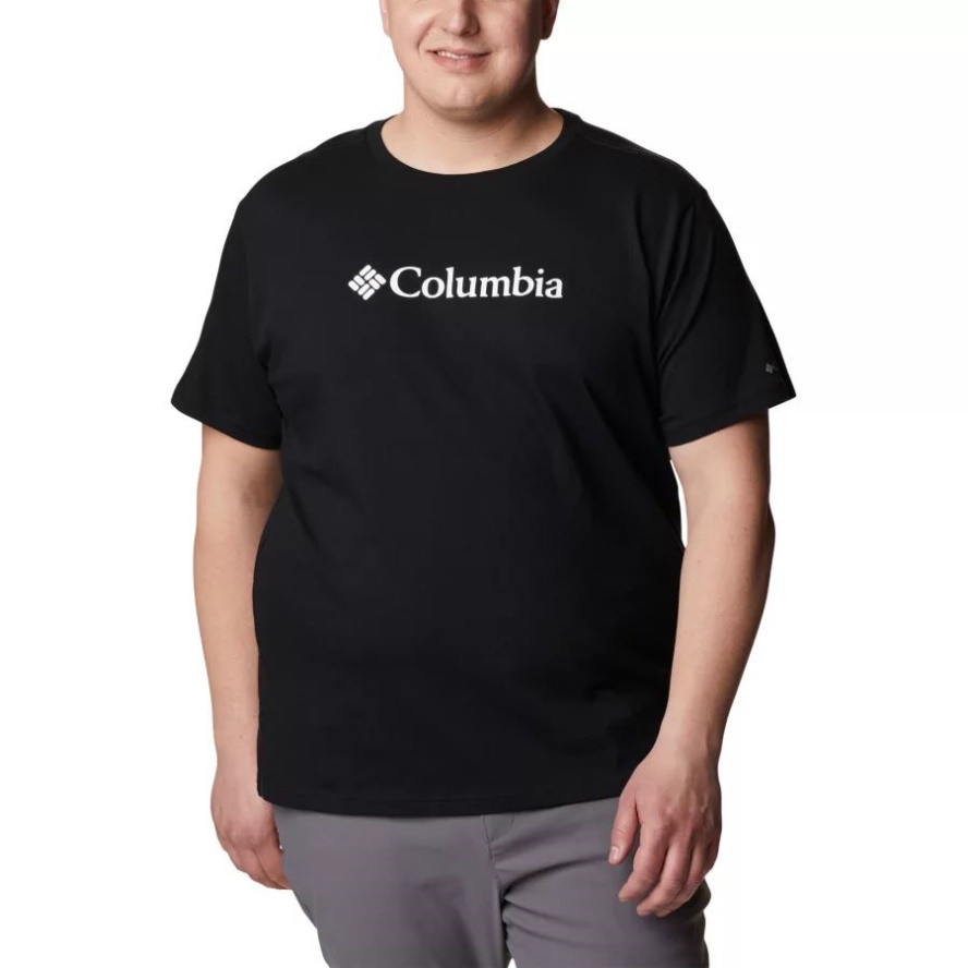 Black Columbia Sale Men's CSC Basic Logo T-shirt Extended Size