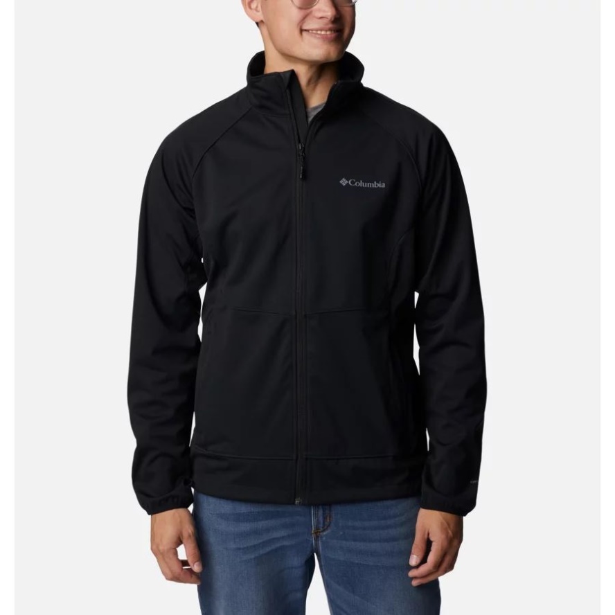 Black Columbia Sale Men's Canyon Meadows Softshell Jacket