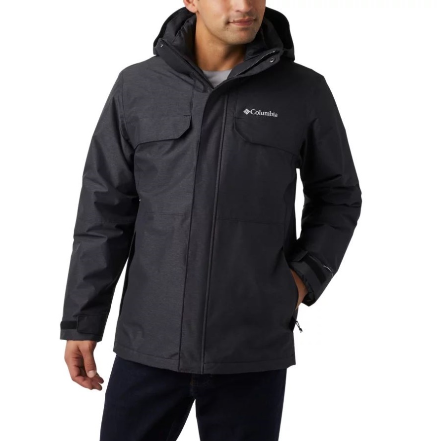 Black Columbia Sale Men's Cloverdale Interchange Jacket