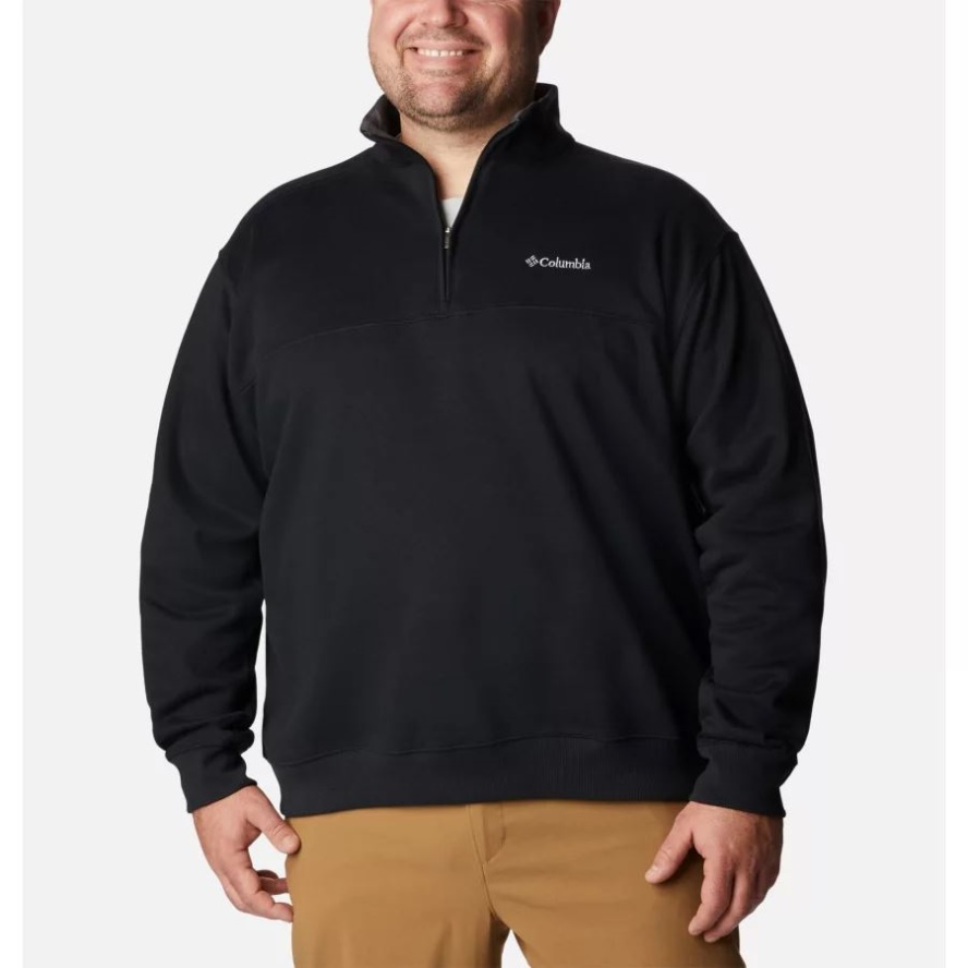 Black Columbia Sale Men's Hart Mountain II Half Zip Sweatshirt Big