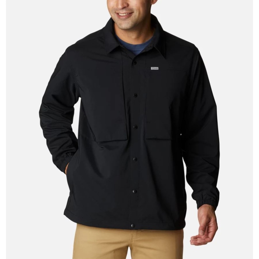 Black Columbia Sale Men's Heritage Ridge Shirt Jacket