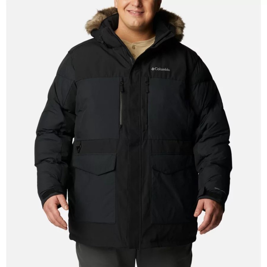 Black Columbia Sale Men's Marquam Peak Fusion Parka Extended Size