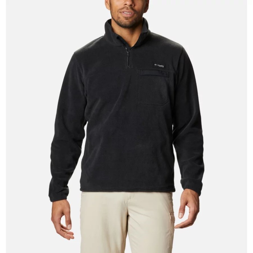 Black Columbia Sale Men's PFG Grander Marlin MTR Fleece Pullover
