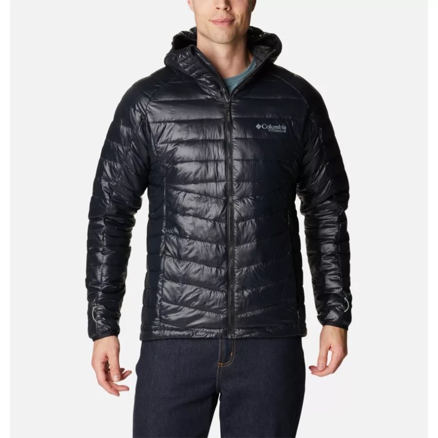 Black Columbia Sale Men's Platinum Peak Hooded Jacket