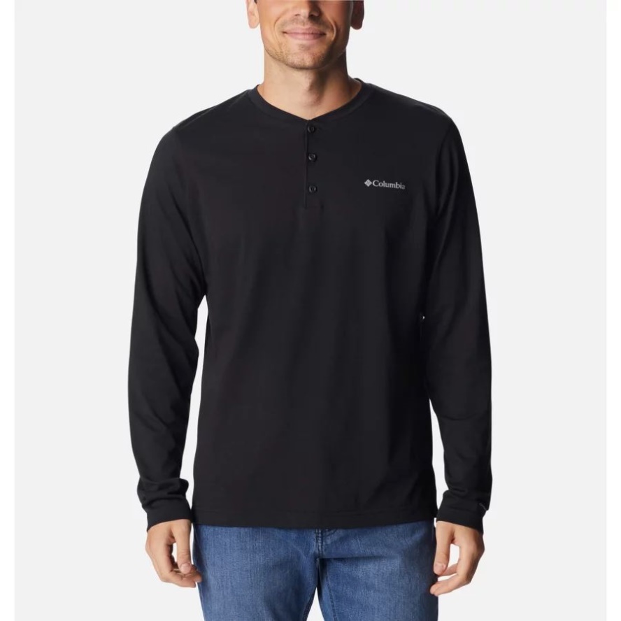 Black Columbia Sale Men's Thistletown Hills Henley
