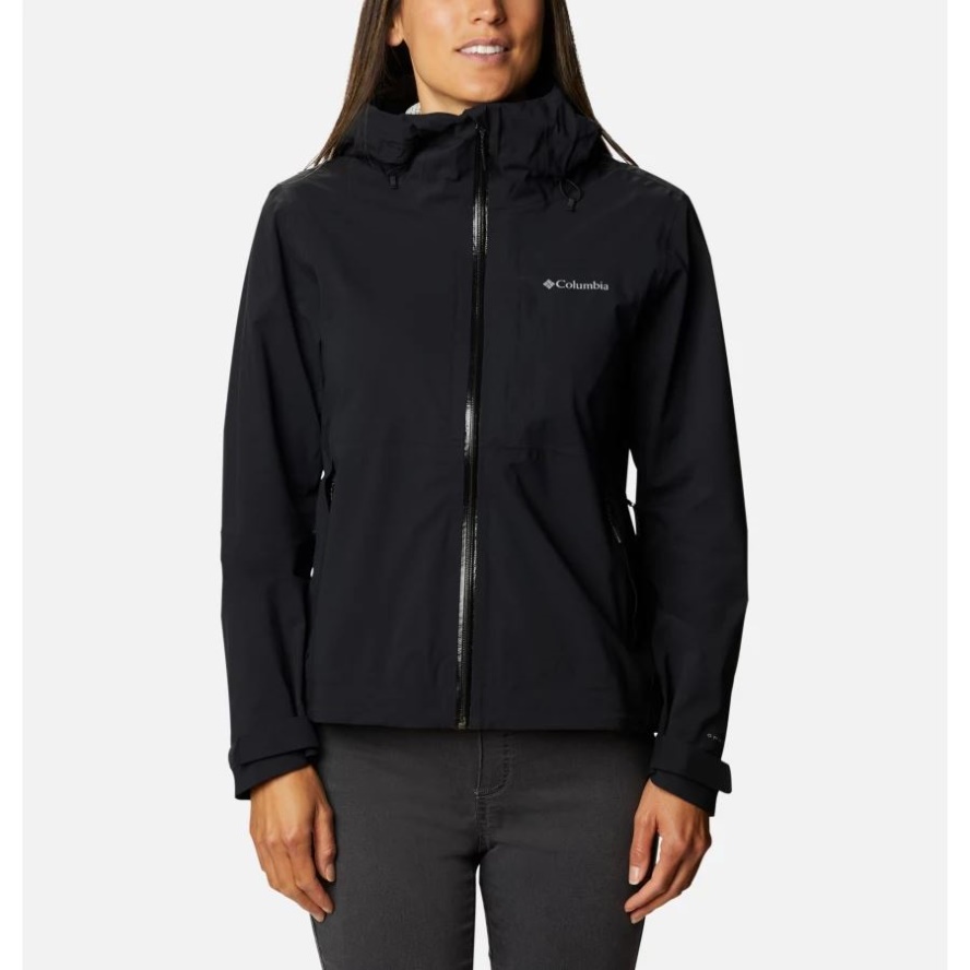 Black Columbia Sale Women's Ampli-Dry Waterproof Shell Walking Jacket