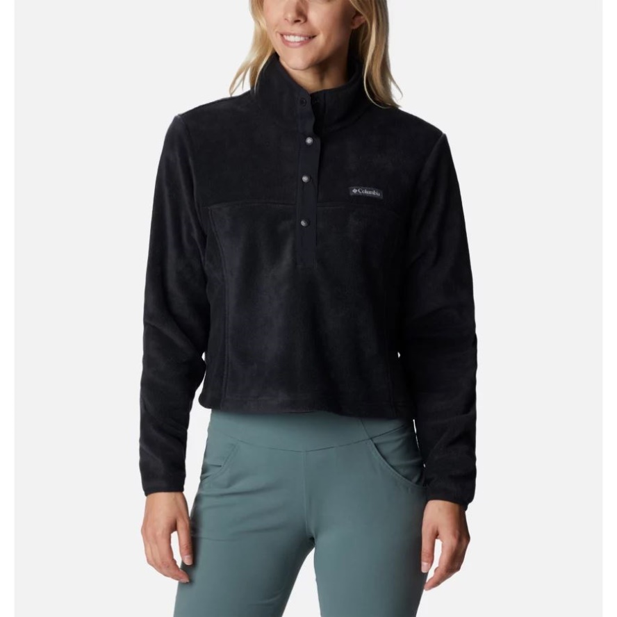 Black Columbia Sale Women's Benton Springs Cropped Fleece
