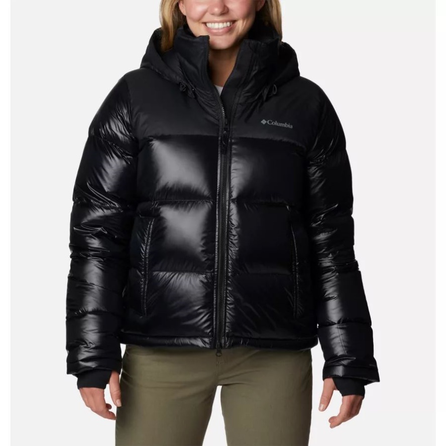 Black Columbia Sale Women's Bulo Point Insulated Hooded Puffer Jacket