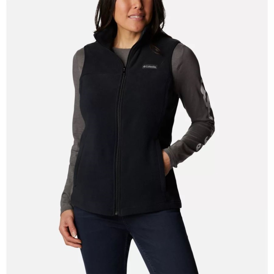 Black Columbia Sale Women's Castle Dale Fleece Vest