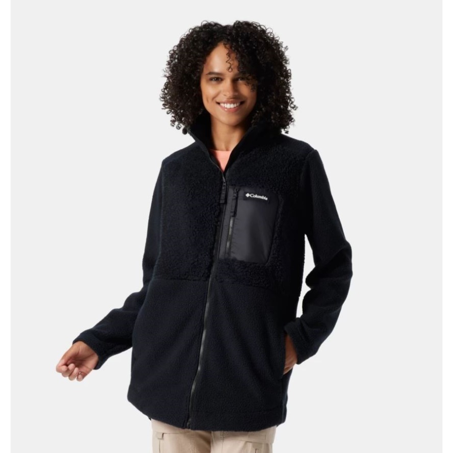 Black Columbia Sale Women's Columbia Sale Lodge Sherpa Full Zip Fleece