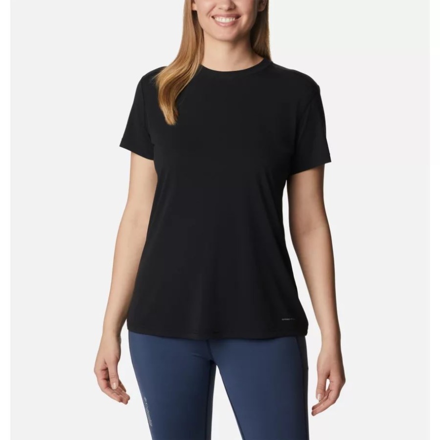 Black Columbia Sale Women's Endless Trail Running Tech T-Shirt