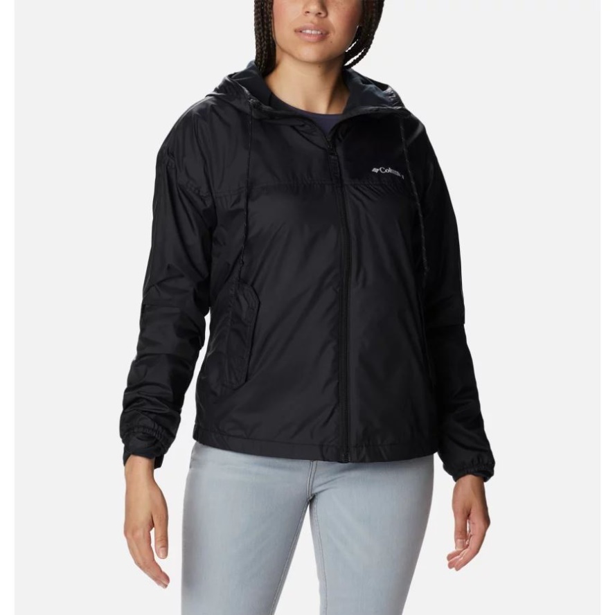 Black Columbia Sale Women's Flash Challenger Fleece Lined Windbreaker Jacket
