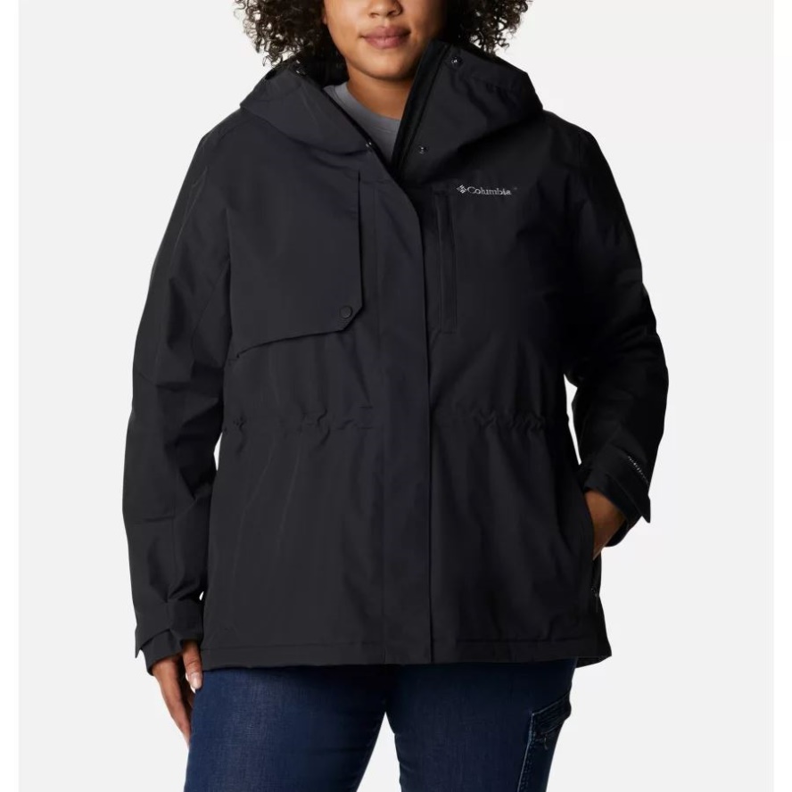 Black Columbia Sale Women's Hadley Trail Jacket Plus Size