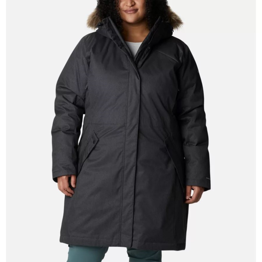Black Columbia Sale Women's Juniper Ridge Omni-Heat Infinity Down Parka Plus Size