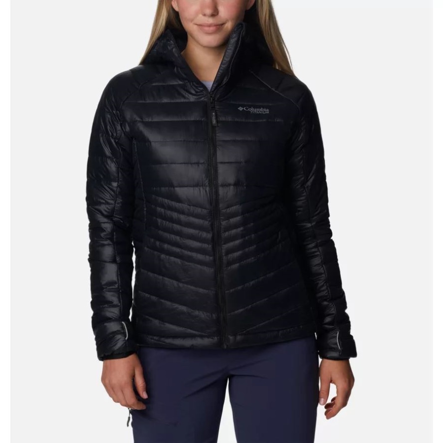 Black Columbia Sale Women's Platinum Peak Hooded Jacket