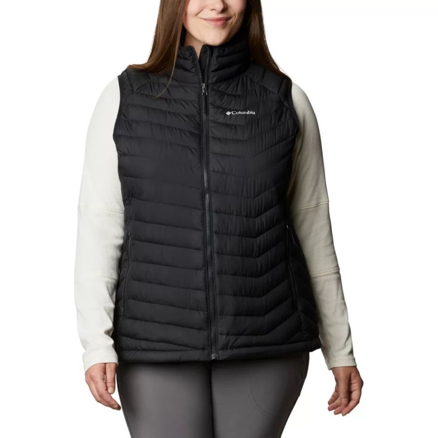 Black Columbia Sale Women's Powder Lite Vest Plus Size