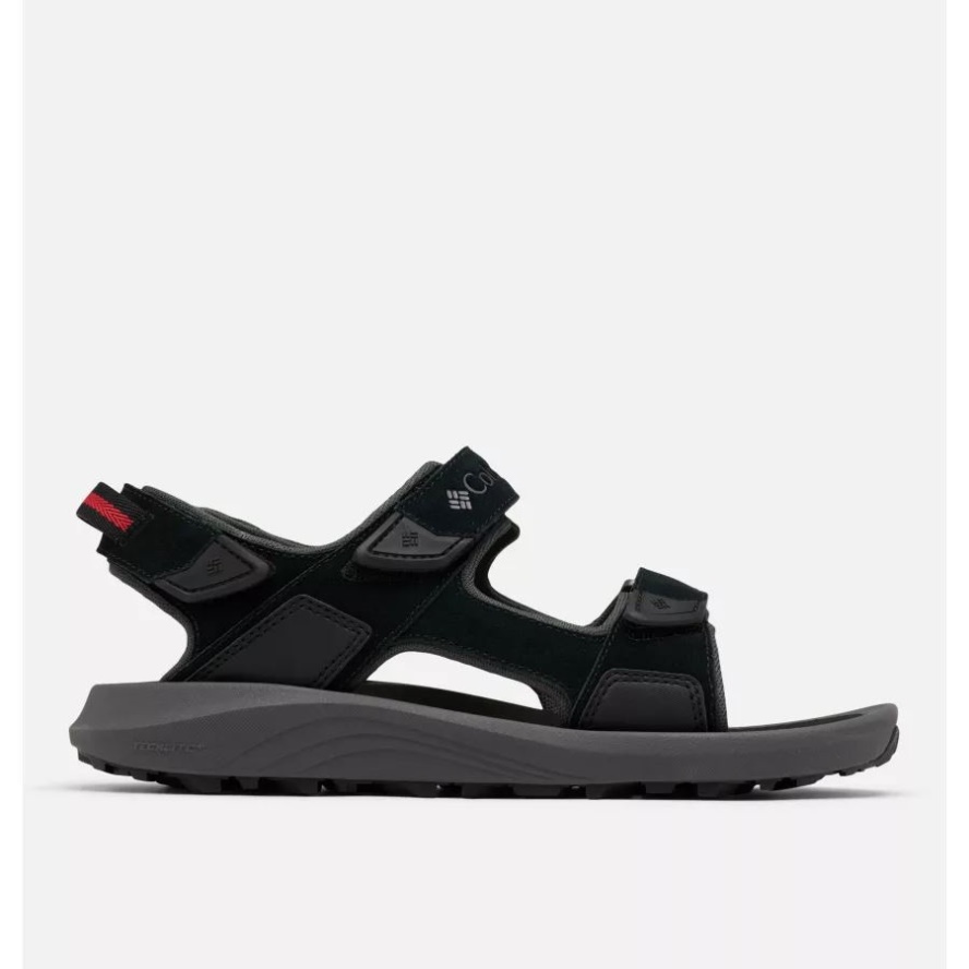 Black/Dark Grey Columbia Sale Men's Trailstorm Hiker 3-Strap Sandal