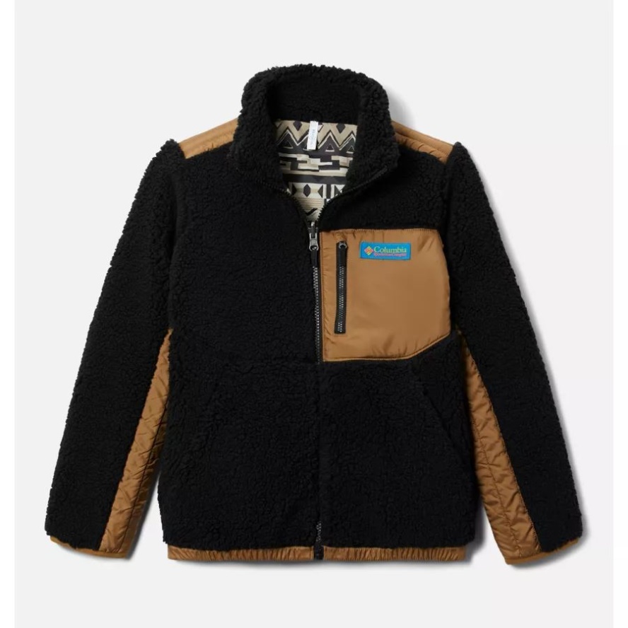 Black/Delta Kids' Archer Ridge Reversible Full Zip Jacket Columbia Sale