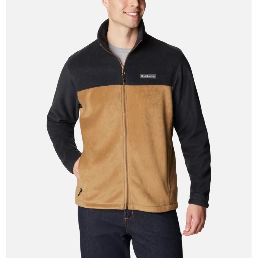 Black/Delta Men's Steens Mountain 2.0 Full Zip Fleece Jacket Big Columbia Sale