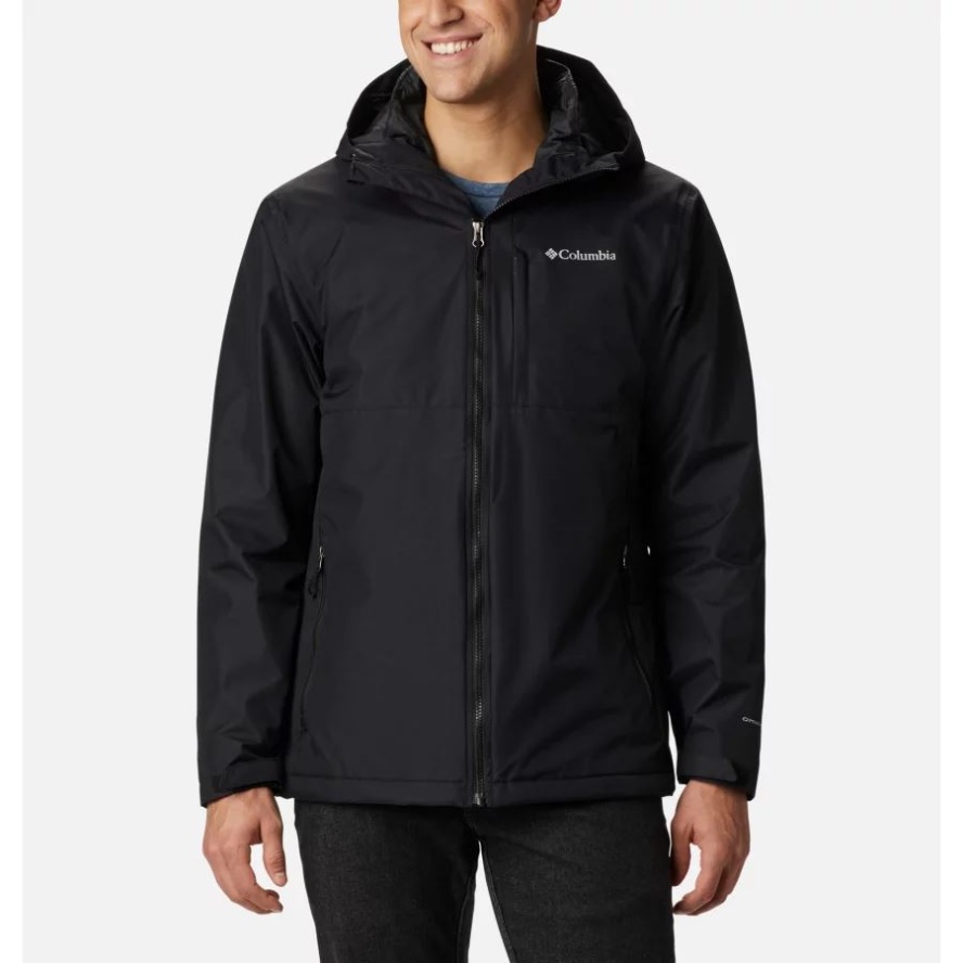 Black Dobby Men's Ridge Gates Interchange Jacket Columbia Sale